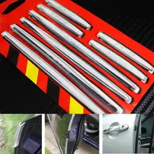 8 sztuk przezroczysta krawędź drzwi Protector miękka osłona Anti-scratch Rub Strips akcesoria samochodowe bufor kolizyjny narzędzia
