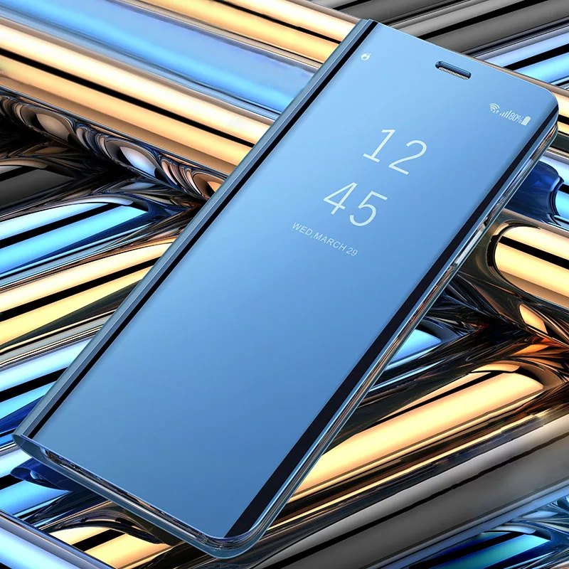 Зеркальный флип-чехол для huawei y5 y6 y7 y9 2019 чехол y 5 6 7 9 prime 2018 y5prime y6prime y9prime | Мобильные