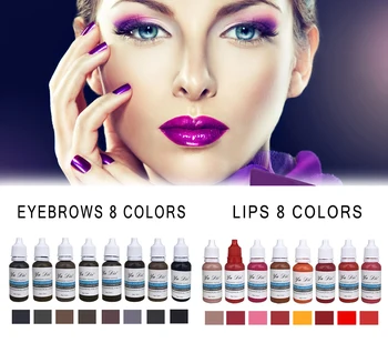 

lip and eyebrow pigment batch eyebrow ink permanent modification micro pigment long lasting 15ml / bottle
