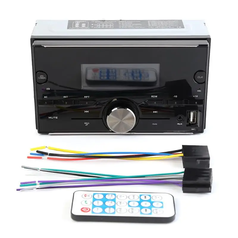 2 Din Авторадио Bluetooth стерео MP3 автомобильный мультимедийный плеер Aux FM вход радио приемник 4*25 Вт ЖК-экран
