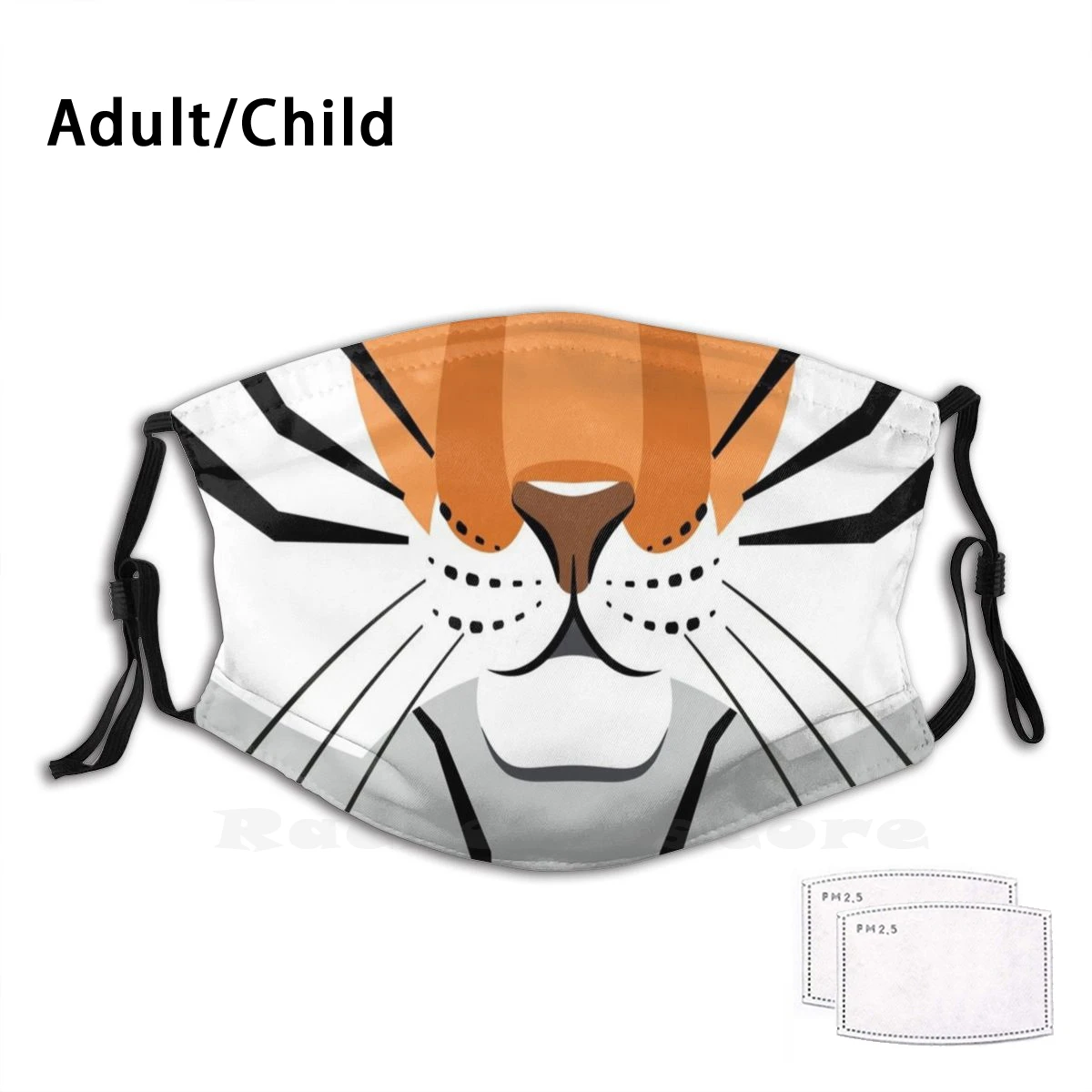 

Tiger King Face Drawing Funny Print Reusable Filter Face Mask Animal Tiger King Joe Exotic Cat Tigers Cats Cool Meme Nature Big