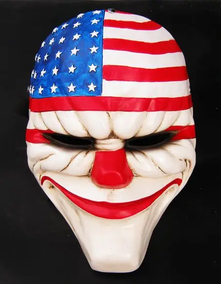 Хэллоуин бутик Payday2 тема, коллекционное изделие игры Урожай день 2 серии маска для лица Уход за кожей лица латекс маска COS