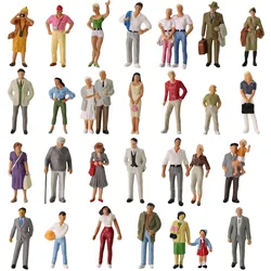 30pcs All Standing O scale People 1:43 Scale Painted Figures Railway Figures Scenery Miniature P4310