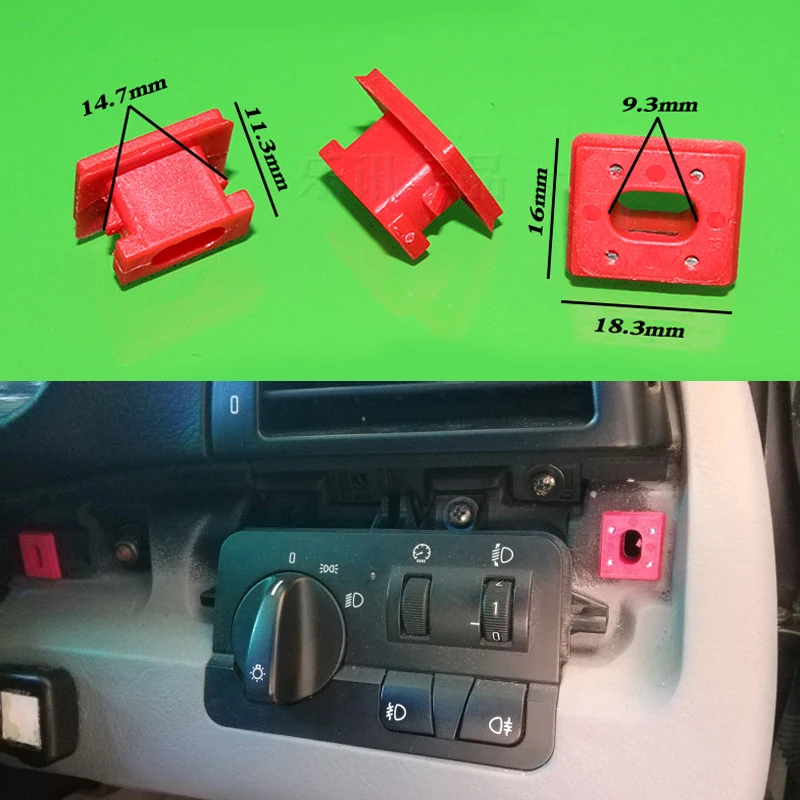 

Car Fasten Clip Panel Fixing Buckles Red Insert Grommet For BMW E36 E46 E90 E65 E66 E83 F01 Auto Dashboard Dash Trim Strip Clips