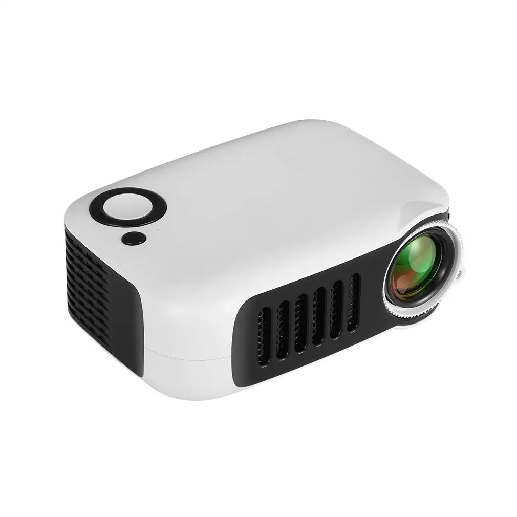 

A2000 Home Mini Pico Projector Led Entertainment Support Hd Projector Highlight Optical Lens Multifunctional Interface White