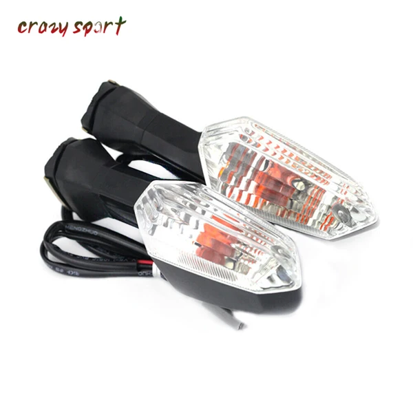 Clear Передняя Задняя Поворотная сигнальная лампа для KAWASAKI Z125 Z250 Z300 Z750 Z800 Z1000 VERSYS 650/1000 аксессуары для мотоциклов - Цвет: Clear