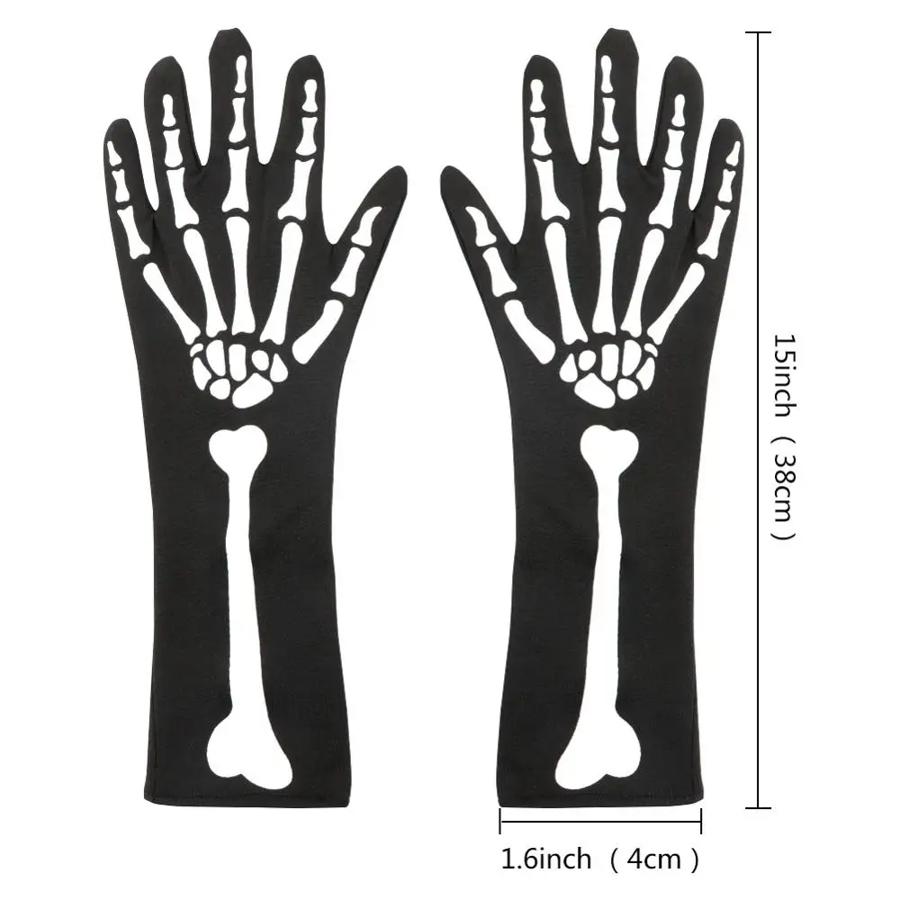 OurWarm женские гольфы для Хэллоуина модные платья чулки перчатки скелетоны носки