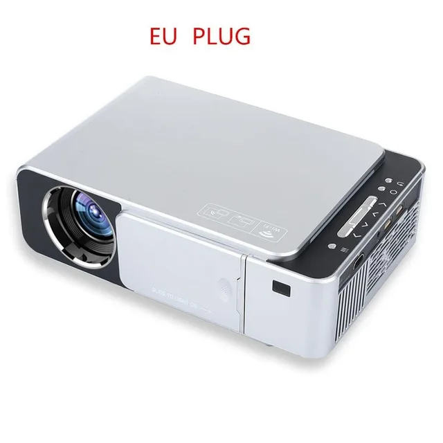 Новинка T6 3500 лм HD Портативный светодиодный проектор разрешение 720P HD видео проектор USB VGA HDMI проектор для домашнего кинотеатра купить - Цвет: EU PLUG