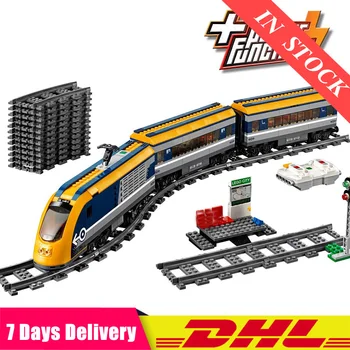 

2020 02117 City Figures RC Passenger Train Set with Power Function Building Blocks Bricks Toys Compatible 02118 02009 60197