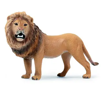 

Simulation 27X7.5x15cm Savage Wild Animals Soft PVC Lion Animal Model Action Figure Educational Toy For Kids Gift Figurines