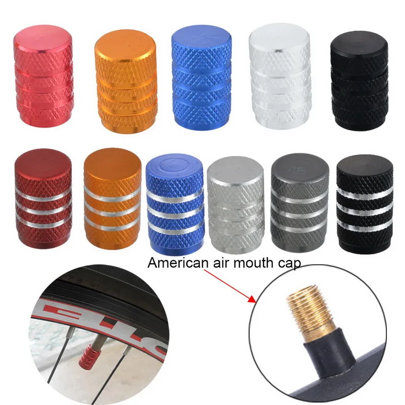 

4 pcs Car Tire Valve Stem caps Bolt-in Aluminum Theftproof valve caps Car Wheel Tires Valves Tyre Stem Air Caps dust cover