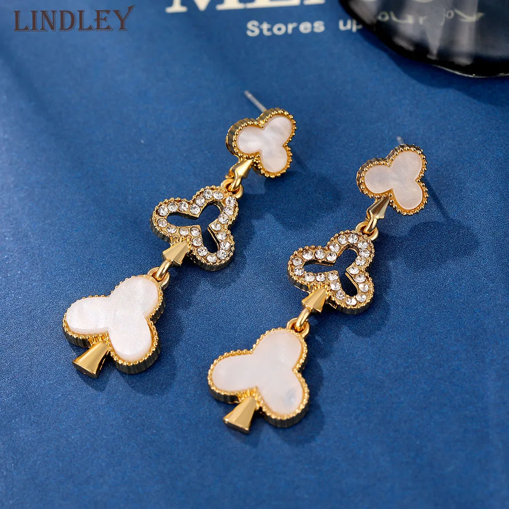 LINDLEY французские романтические серьги капельки для женщин Уникальный дизайн