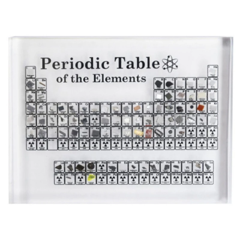 

Promotion! Acrylic Periodic Table Display Kids Teaching School Day Teachers Day Birthday Gifts Periodic Table Display with Real