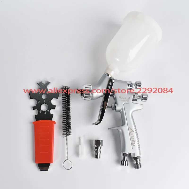 HVLP H-921 мини-распылитель гравитационной подачи краски горшок объем 250 мл мини-распылитель краски 1,0 мм сопло