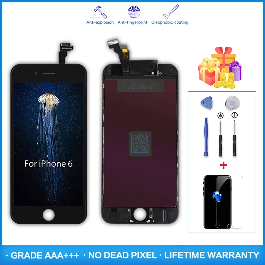 AAA + ЖК дисплей для iPhone 6 6S Plus сенсорный экран сменный дигитайзер сборка 5 5S без
