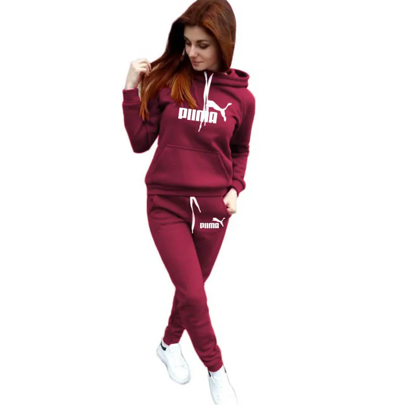 PUMA повседневные осенние женские толстовки с капюшоном и длинными рукавами Топы