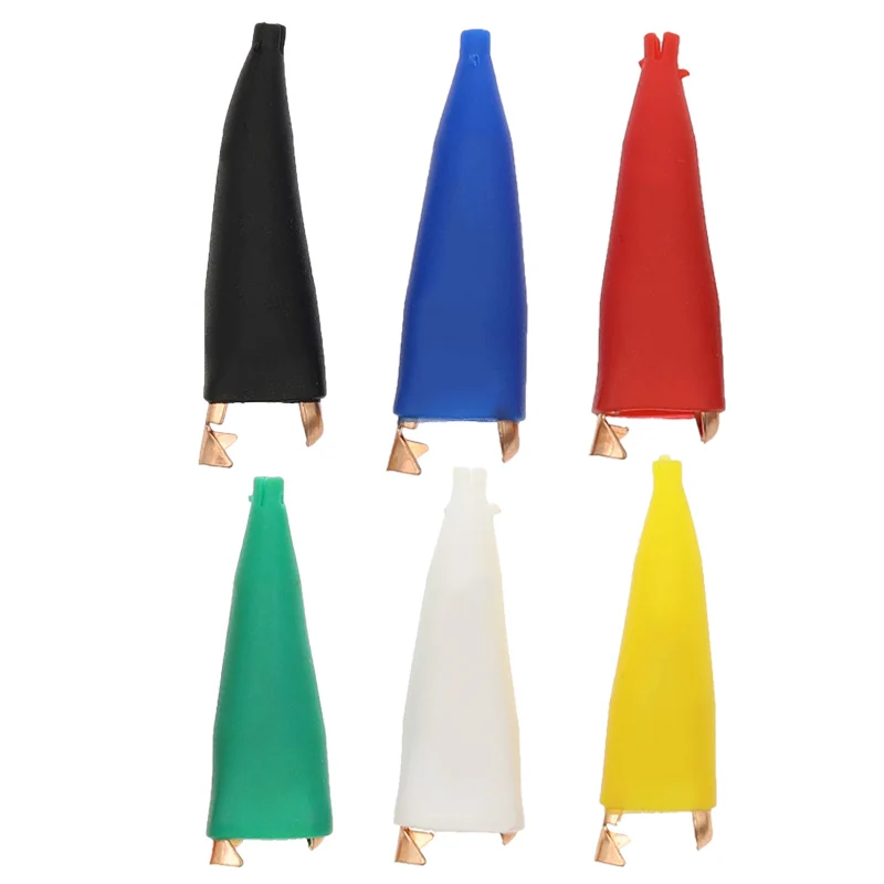 5A 28MM Alligator Clip Flat No Tooth Pure Copper Test Alligator Clip Flat Probe Conductive