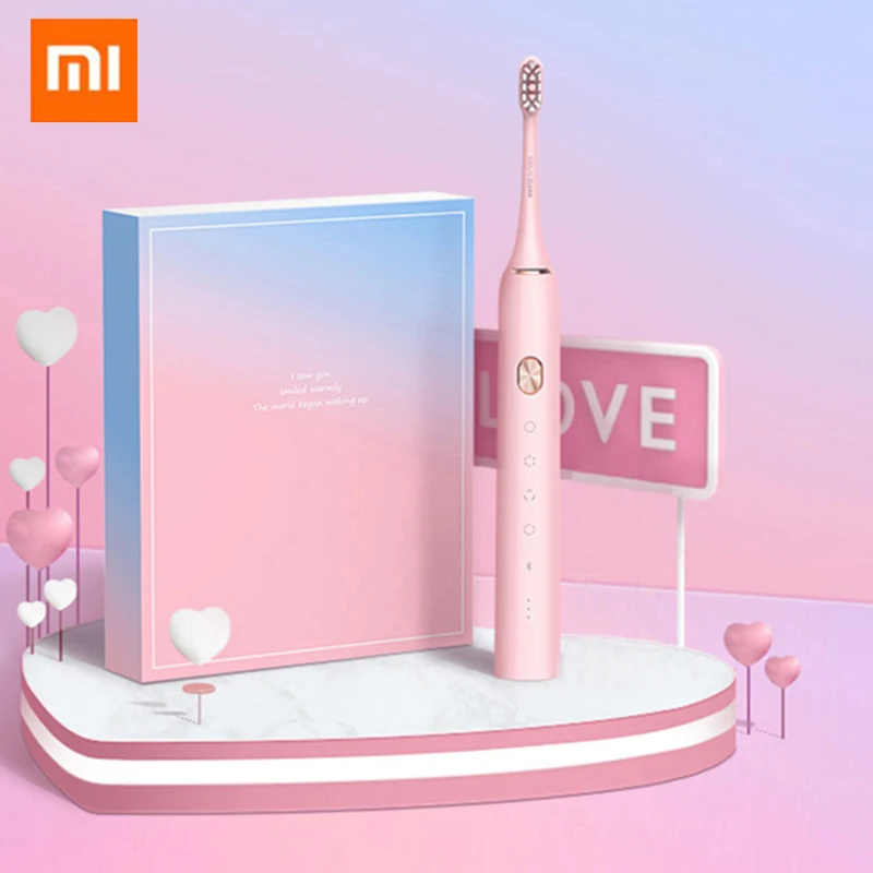 

Christmas Gift Xiaomi Mi Soocas X3 Electric Toothbrush With automatic Ultrasonic bluetooth USB Rechargeable adult Toothbrush