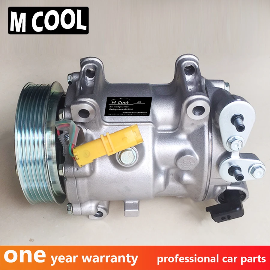 Автомобильный AC A/C компрессор для peugeot 407 для Citroen C5 AC компрессор 9683003080 9648138680 9648238480 648702 6453PN 6453PQ