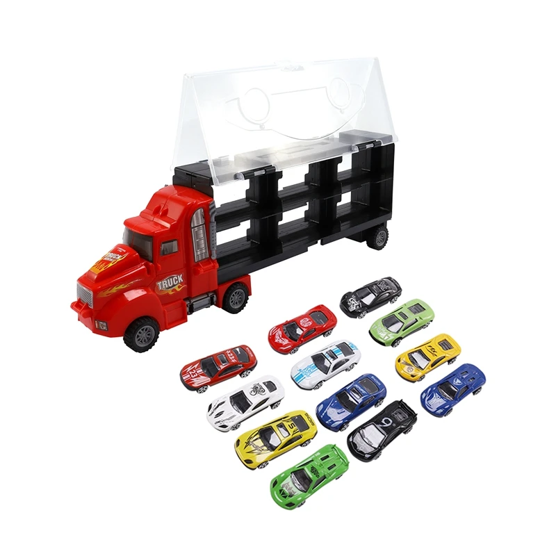 

Hot Ejection Vehicle Fire Engineering Vehicle Children Sliding Alloy Pull Back Car Simulation Mini Car Toy Car Model Gift Box Bo