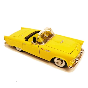 1/32 из печати специальный литой металл 1955 Ford Thunderbird модель стол дисплей Коллекция игрушек для детей - Цвет: Yellow