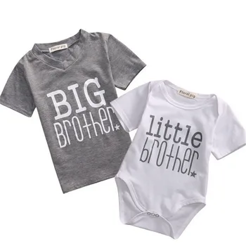 

Infant Big Little Brother Matching Clothes Little Brother Baby Boy Top 2-7Y Romper and Big Brother T-shirt Summer Clothes