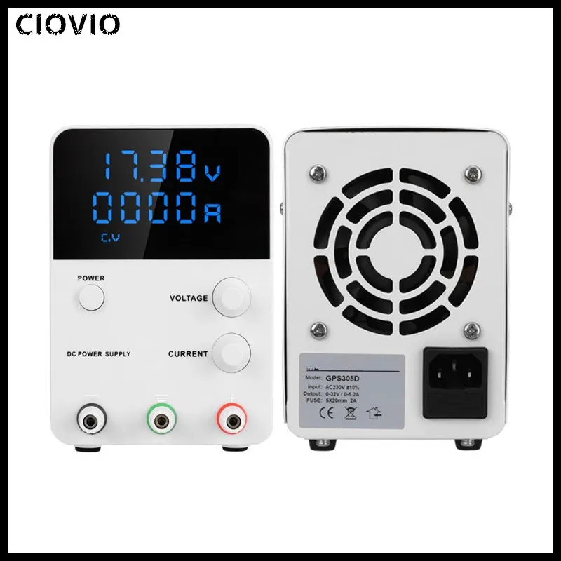 CIOVIO 30V 10A dc источник питания 30V 5A цифровые трансформаторы 60V 5A DC источник питания для трансформатора