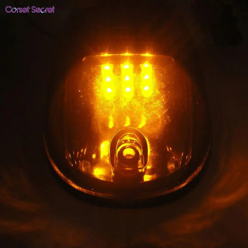 5 шт./компл. 12 светодиодных Дымчатых крыш кабины маркер светильник ходовой зазор