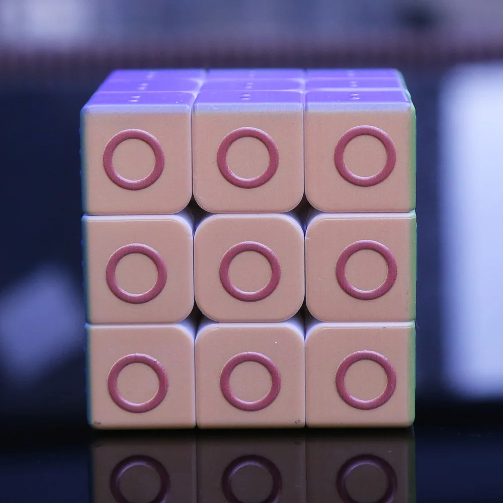 [Музыка, вечерние, трехслойные кубики Рубика] рельефная Геометрия 3-Order Blind Rubik's Cube УФ печать гладкое отверстие-клейкая бумага