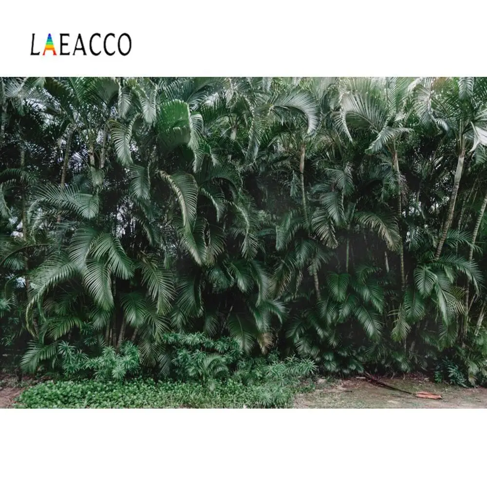 Laeacco тропические Пальмовые Листья День рождения Свадебная вечеринка Декор