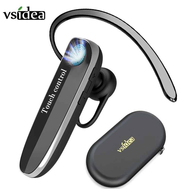 Беспроводные мини-наушники Vsidea, Bluetooth 5,1, сенсорное управление, водонепроницаемая гарнитура, гарнитура для режима «свободные руки», наушники-вкладыши для iPhone