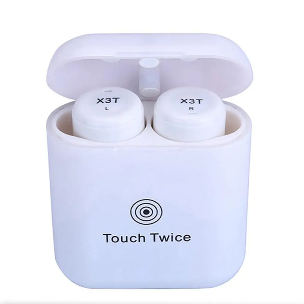 X3T Touch Control True Wireless Bluetooth Earbuds Earphone Mini Sport Earphones With Charging Case For Smart Phones
