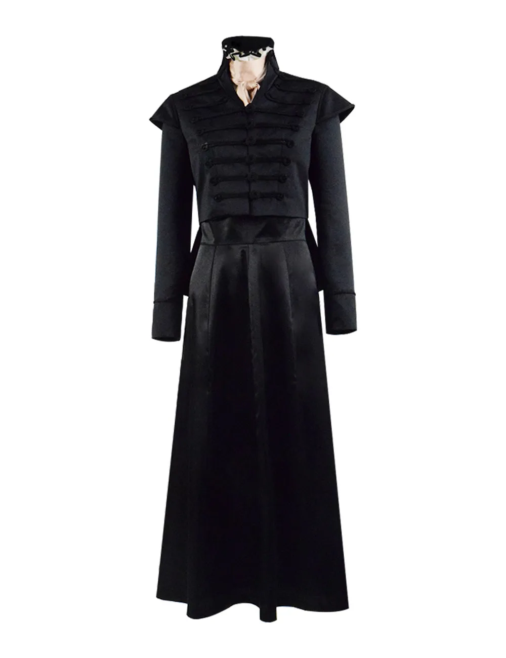 

Gentleman Jack Anne Lister Cosplay Costume Women Black Dress Robe Full Set