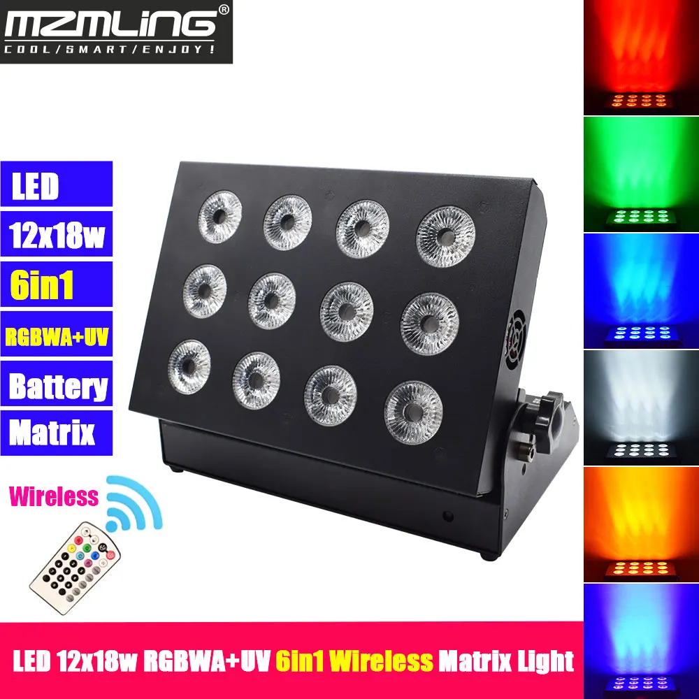 Mini Proiettore LED RGBWA/UV 6 In 1 Da 50W - Testa Mobile, DMX, Per Feste E Discoteche