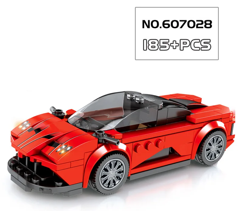 Блоки sembo Diamond Car GTR совместимы с Technic speed Voiture Ford Mustang Строительные кирпичи развивающие игрушки подарки на день рождения для мальчиков - Цвет: 607028