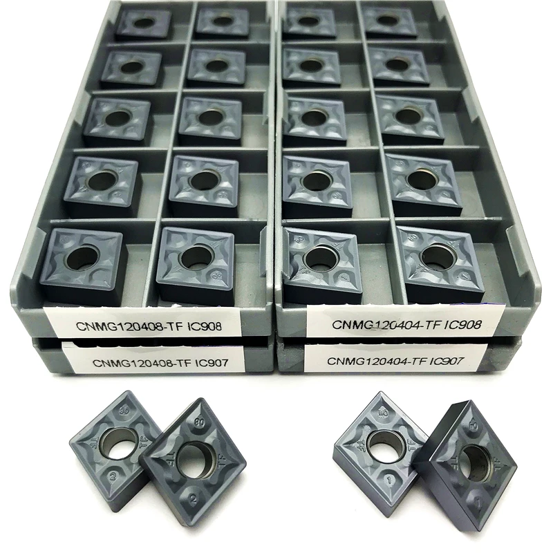 Пластины токарные карбидные CNMG120404 CNMG120408 TF IC907|carbide inserts|turning toolcutting tool |