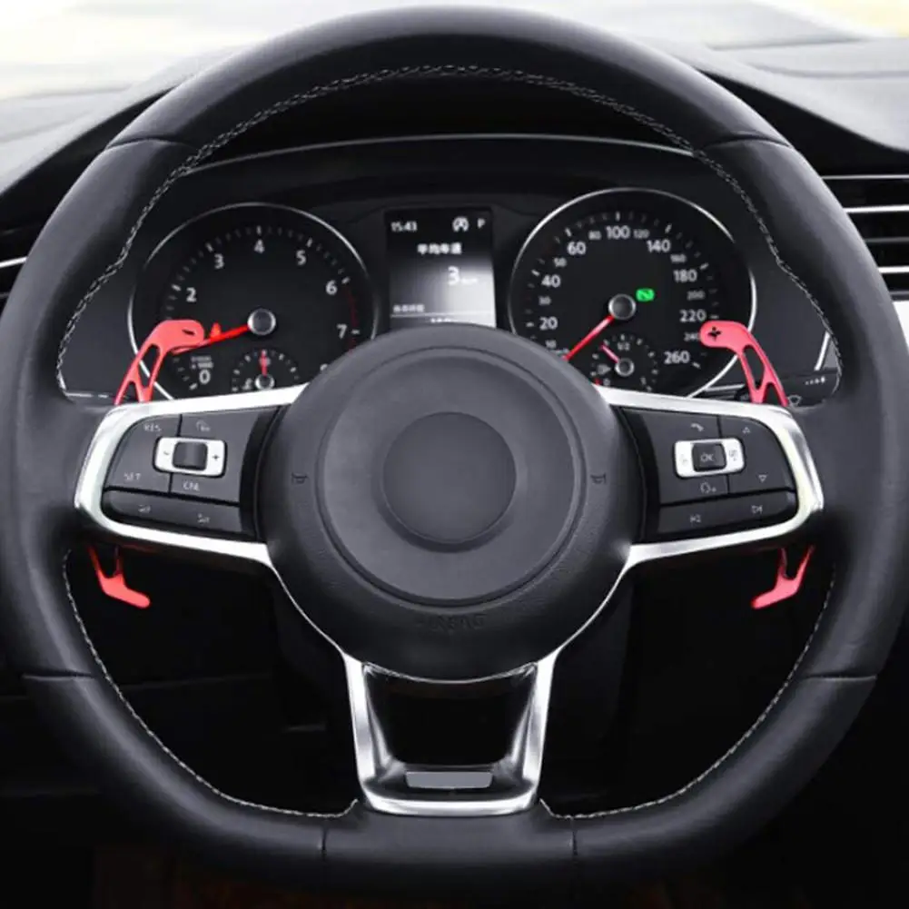 1 пара лопасти переключения рулевого колеса автомобиля Расширенный для GOLF GTI R GTD GTE MK7 7 POLO GTI Scirocco