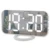 Digital LED Alarm Clock Mirror 2 USB Charger Ports Night Light LED Table Clock Snooze Function Adjustable Brightness Desk Clocks 7