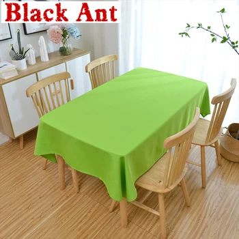 

Waterproof Tablecloth for Wedding Hotel Table Cloth Table Cover Cotton Solid Color Home Decorative Tea Restaurant ZB-JD001#40