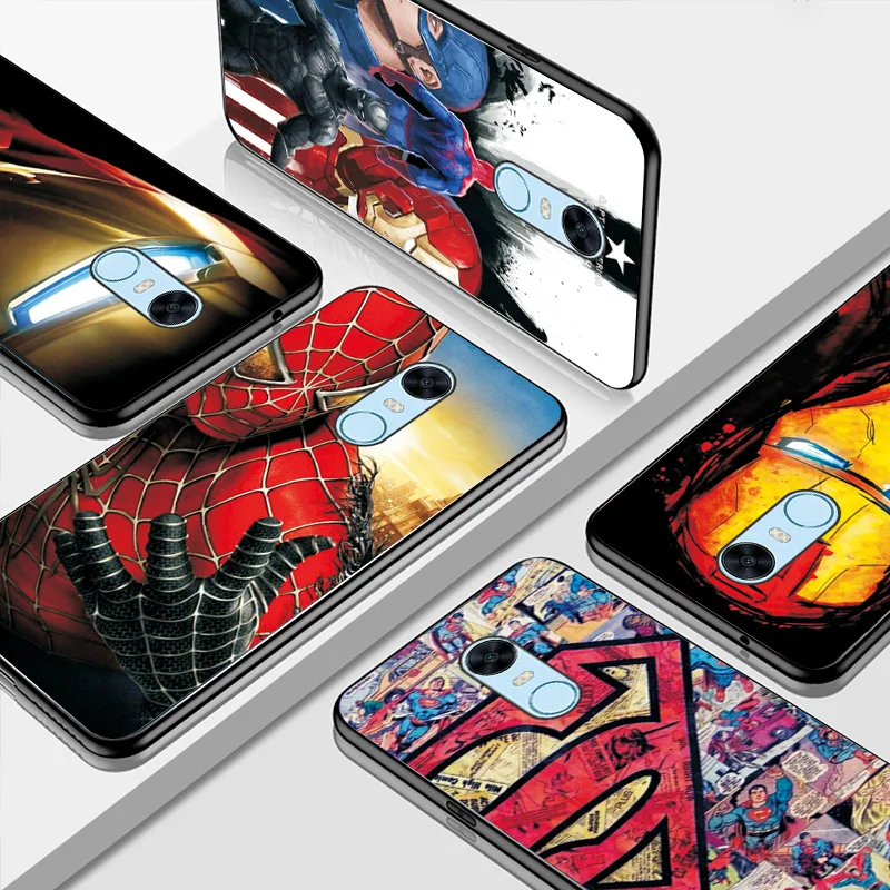 Case For Xiaomi Redmi Note 4 4X Cover Black TPU 5 6 7 8 8T 6A 7A 8A Cases |