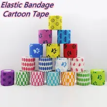 Лента с рисунками водостойкая самоклеящаяся эластичная повязка для первой помощи медицинская Медицинская медицинская лечебная марлевая лента аварийная мышечная лента