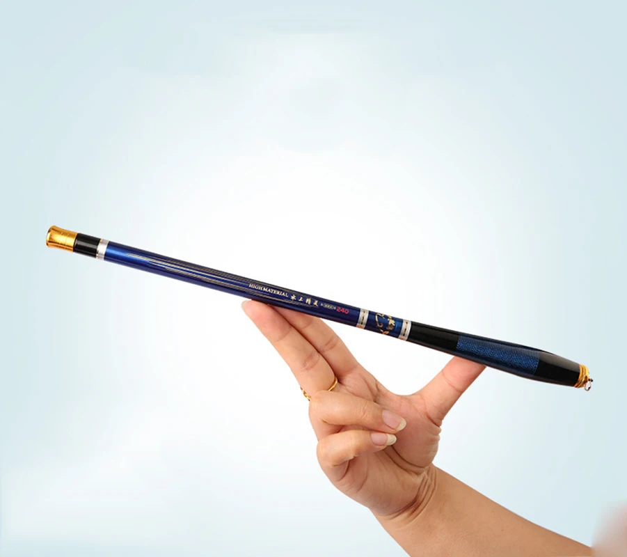 

YINGTOUMAN Small Hand Pole Short Section Super Hard Super Light Carbon Pocket Fishing Rod 1.4-4.5m