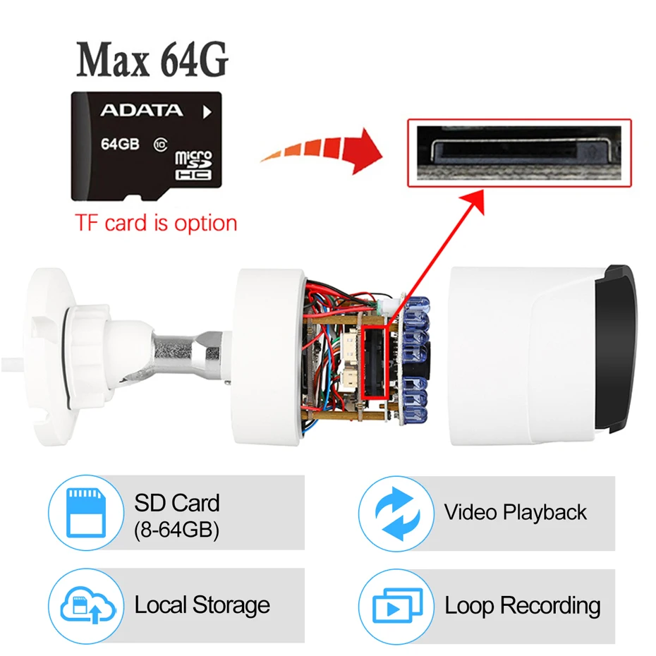  Techage 1080P IP Camera Wireless Home Security Camera Surveillance Camera Wifi Motion Detection Out - 4.00017E+12