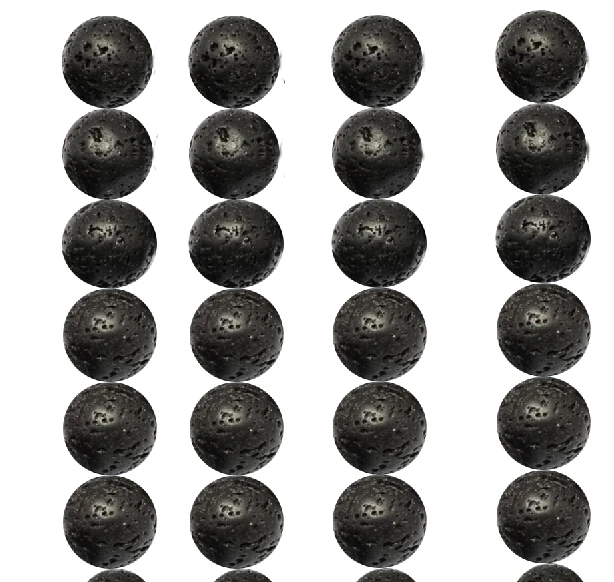 

Black Lava beads Natural Stone Volcanic rock Top quality Round Loose beads ball 4/6/8/10/12MM handmade Jewelry bracelet making
