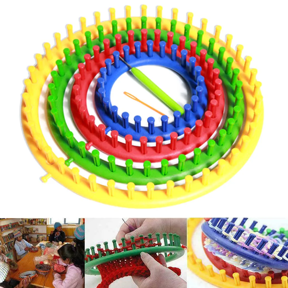 

Knitting Looms Circular Sock Circle Handmade Round Craft Tool Home PP Scarf Sewing Manual Suture Needle DIY