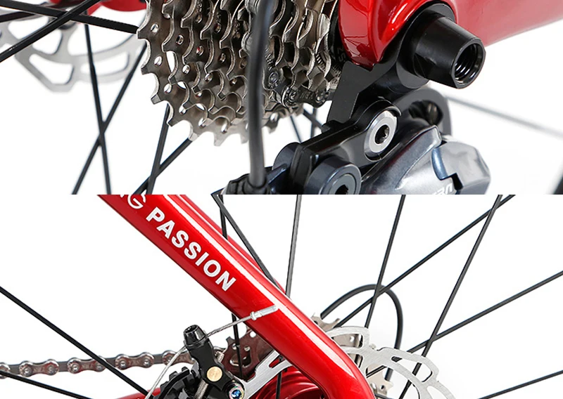 TWITTER Carbon Road bike 22 speed Disc brake road bike Carbon wheel For 105/R7000 UT/R8000 Components
