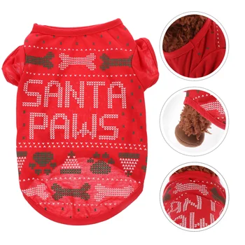 

Pet Costume Dog Christmas Clothes Adorable Pet Outfit Festival Pet T-shirt