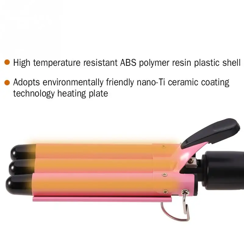 Hair Curling Iron Ceramic Triple Professional Triple Pipe Hair Curler Egg Roll Hair Styling Tools Hair Styler Wand Curler Irons