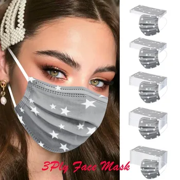 

Disposable Face Mask For Adult 10/20/30/50/100pc mascarilla mascarillas 3 Layers Breathable Unisex Stars Masks masque mondmasker