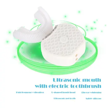 

360 Degree Wireless USB Charging Lazy Automatic Sonic Silicone Electric Toothbrush Teeth Whitening Cleaning Tool Brush Drop Ship